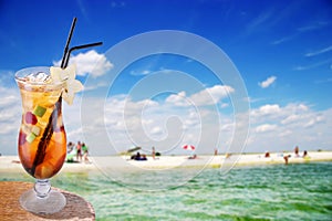 Cocktail on a beach