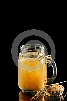 Cocktail on a black background