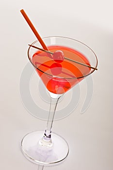 Cocktail with cherry