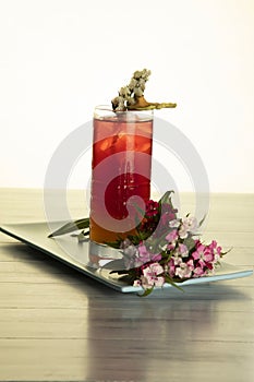 Cocktail containing applejack, grenadine, and lemon or lime juice