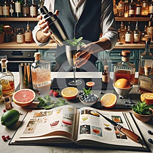 Cocktail Creations: Hands-on Mixology with Fresh Ingredients and Recipe Book