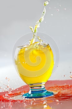 Cocktail and creative splashing