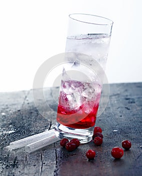 Cocktail Drink with grenadine