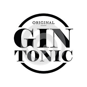 Cocktail Gin Tonic vintage sign