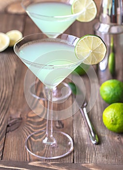 Glass of classic daiquiri cocktail