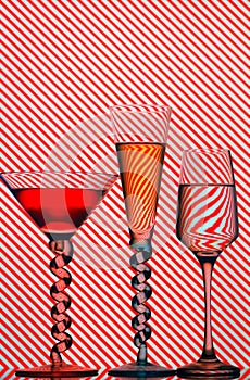 Cocktail glasses