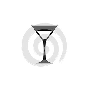 Cocktail Glyph Vector Icon, Symbol or Logo.