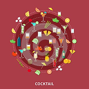 Cocktail Icon Set