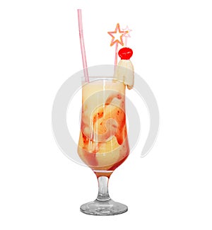 Cocktail isolated