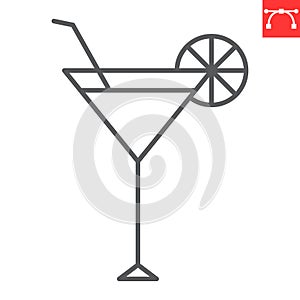 Cocktail line icon