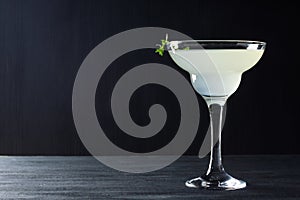 Cocktail in margarita glass