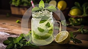 cocktail mint mojito drink rustic