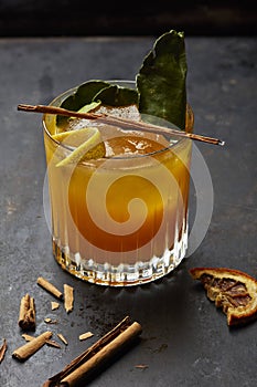 Cocktail with orange