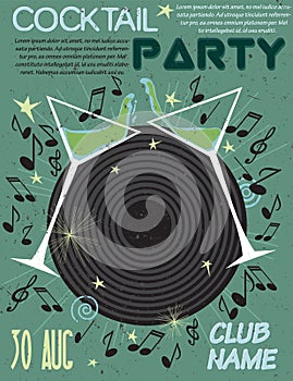 Cocktail party poster