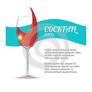 Cocktail party vector