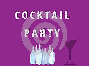 Cocktail Party Vector Ilustration
