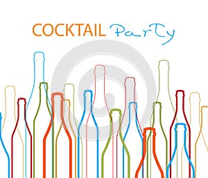 Cocktail Party Vector Ilustration Design