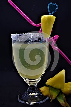 Cocktail pineapple sweet drink photo