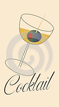 Cocktail promotional poster.