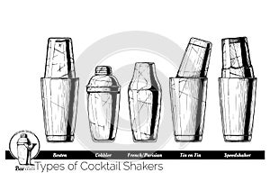 Cocktail shakers types