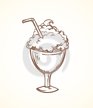 Cocktail. Vector drawing