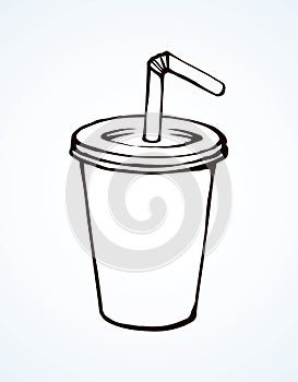 Cocktail. Vector drawing