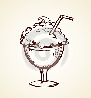 Cocktail. Vector drawing
