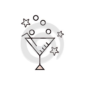 Cocktail. Vector illustration decorative design