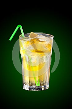 Cocktail with vodka and lemon juice