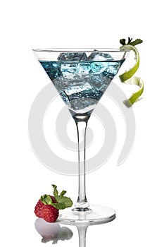 Cocktail on white background