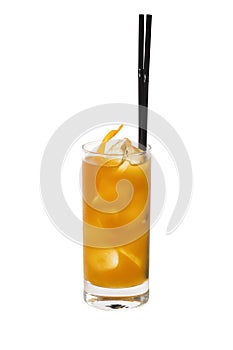 Cocktail on white background