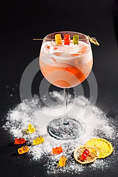 Cocktails are bright fruit alcoholic beverages for the pubs bar menu of nightclubs