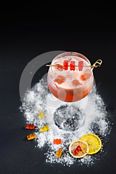 Cocktails are bright fruit alcoholic beverages for the pubs bar menu of nightclubs