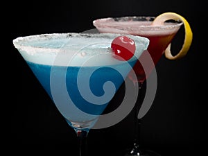 Cocktails Collection - Blue and Pink Ladies