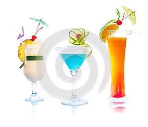 Cocktails - Tropical set