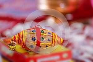 Cocnut in puja thali