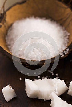 Coco bath. coconut with sea salt