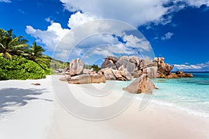 Coco beach in seychelles photo