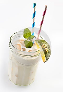 Coco loco smoothie with lime photo