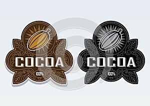 Cocoa 100% Seal, Sticker