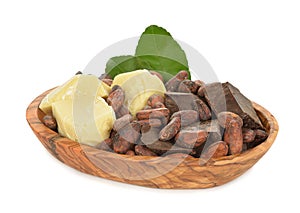 Cocoa beans, cocoa butter and cocoa mass