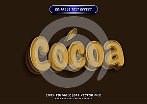 Cocoa bold text editable effect. sweet style design