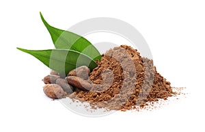 Cocoa powder and beans