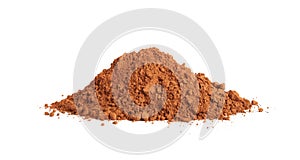 Cocoa Powder Isolated, Cacao Dust Pile, Dry Ground Cocoa Beans, Cocao Powder Pile for Chocolate