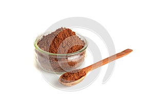 Cocoa Powder Isolated, Cacao Dust Pile, Dry Ground Cocoa Beans, Cocao Powder Pile for Chocolate