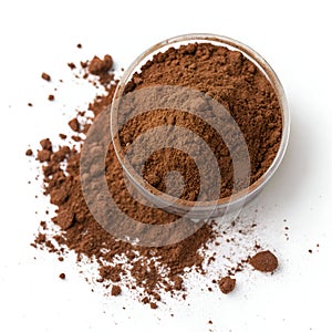 Cocoa Powder Isolated on White Background photo
