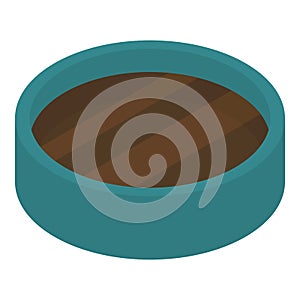 Cocoa spice icon, isometric style