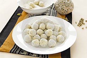 Coconut Cardamon Burfi photo