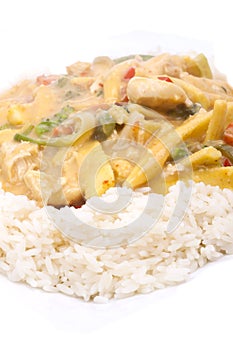 Coconut chicken with rice