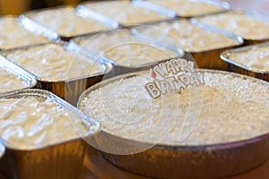 Coconut cloud cake and sweet,happy birthday